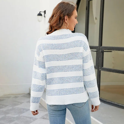 Stripe Dot Sweater