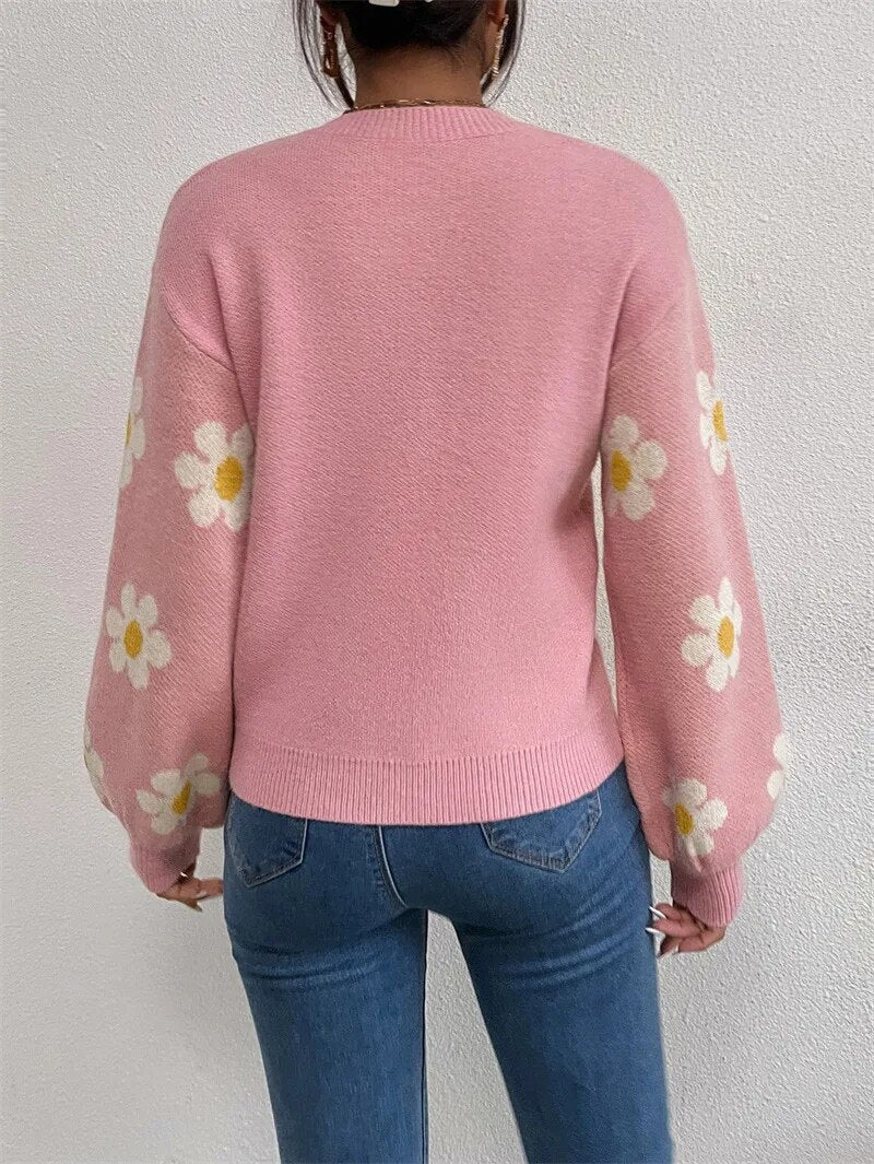 2023 Winter RM floral sweater