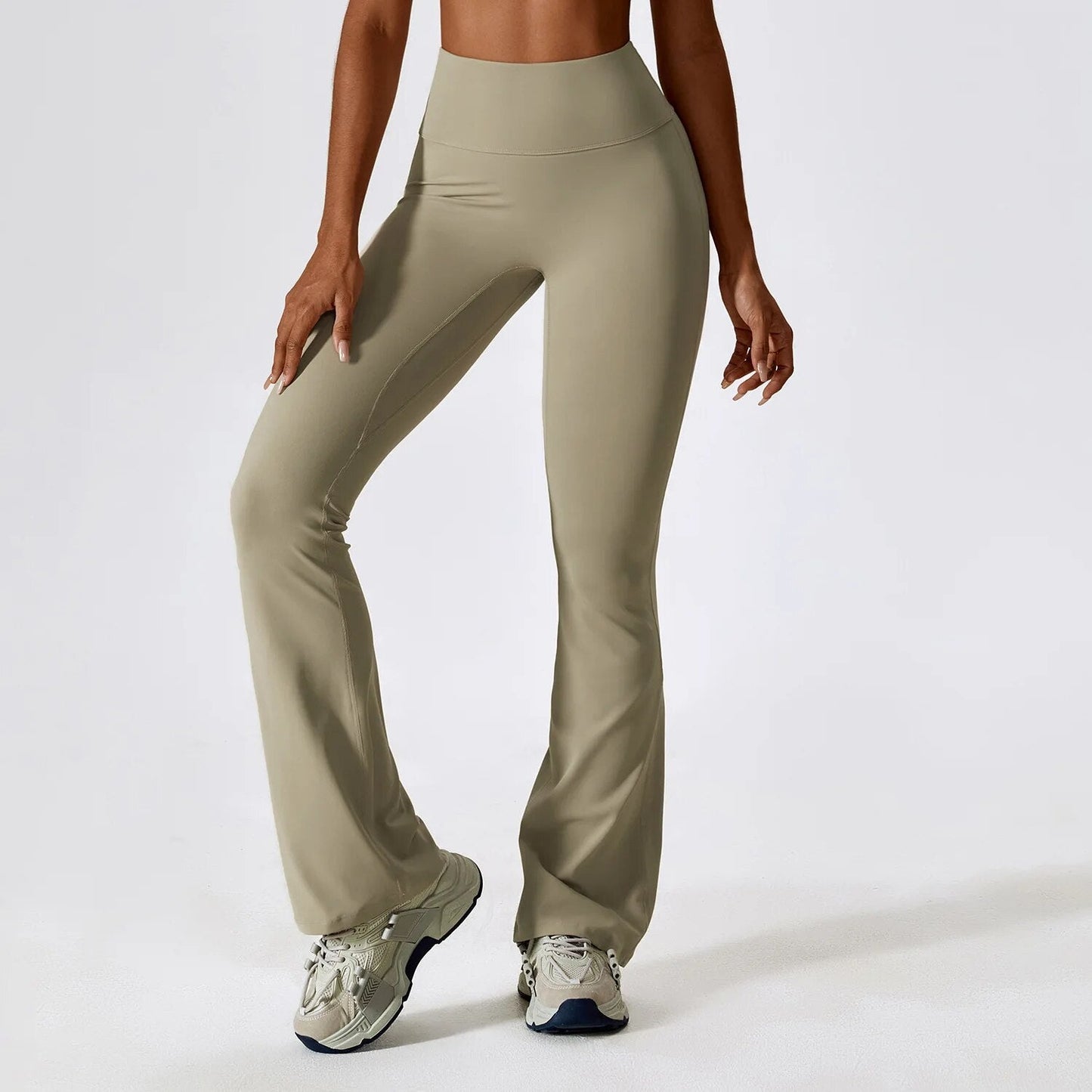 Flared yoga pants for women